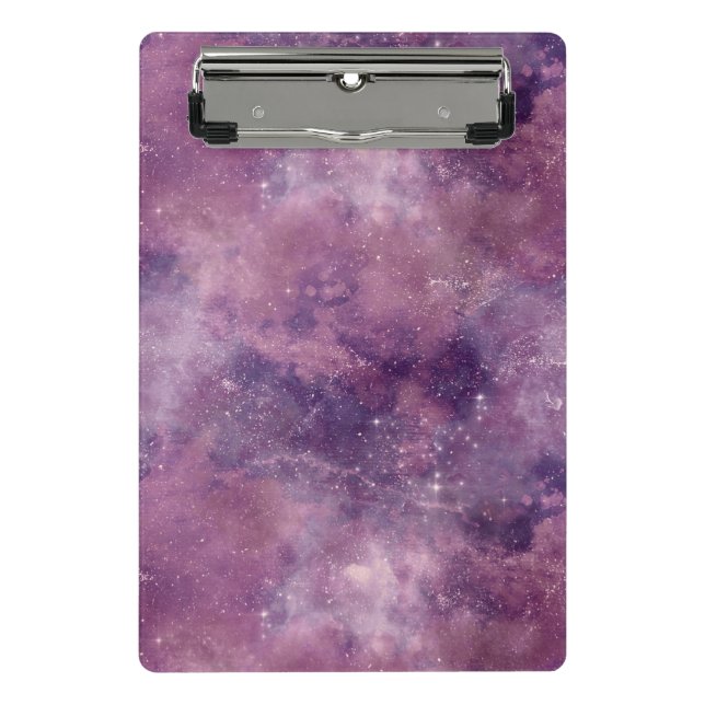 Dusk Rose Galaxy Series Design 1  Mini Klemmbrett (Vorderseite)