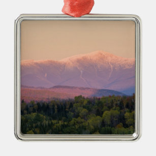 Dusk und Mount Washington in neuen Hampshire Ornament Aus Metall