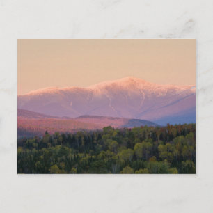 Dusk und Mount Washington in neuen Hampshire Postkarte