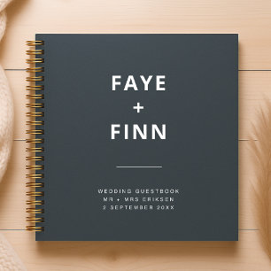 Dusky Blue   Skandinavischer Minimalistischer Hoch Notizbuch