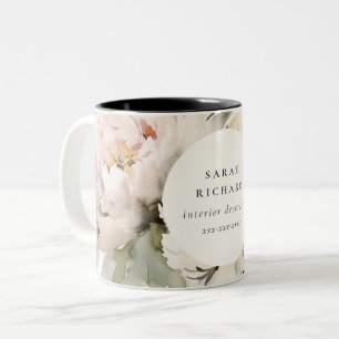 Dusky Blush Peony Zweifarbige Tasse