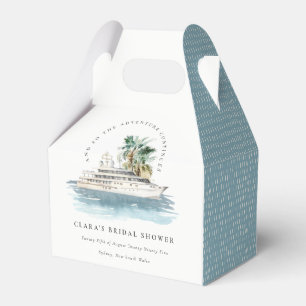Dusky Cruise Ship Palm Seascape Brautparty Geschenkschachtel