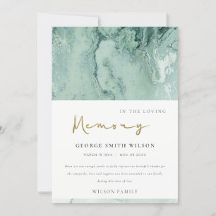 DUSKY GRAY GREEN GOLD AGATE BEILEID MEMORIAL DANKESKARTE