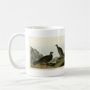 Dusky Grous (Blauer Grouse) Audubon Birds of Ameri Kaffeetasse