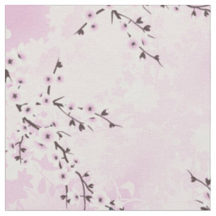 Dusky Pink Cheres blüht in Asien floral Stoff