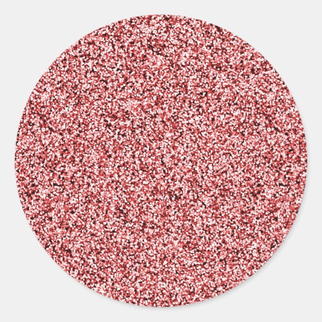 Dusky Pink Imitats Glitzer Umschlag Aufkleber (Vorderseite)