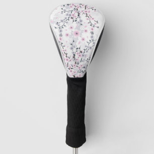 Dusky Pink Mauve Cherry Blossom Golf Headcover