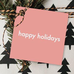 Dusky Pink Minimal Modern Feminine Christmas Geschenkanhänger