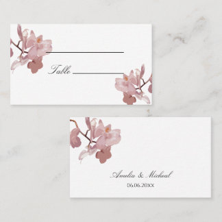 Dusky Pink Orchidee Platzkarte