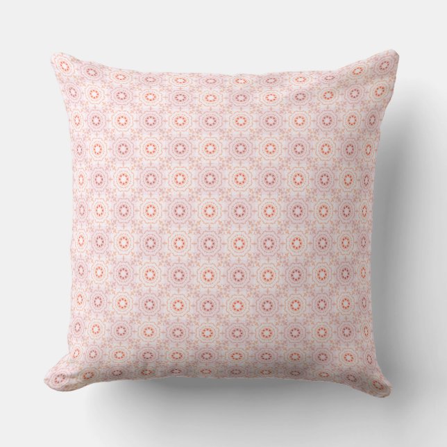 Dusky Pink Pastels Red Dopamin Dekoration Art Kissen (Vorderseite)