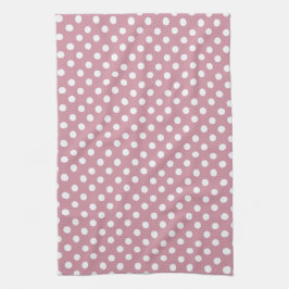 Dusky Pink polka dots Küchentücher