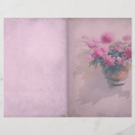 Dusky Pink Shabby Journal-Seite