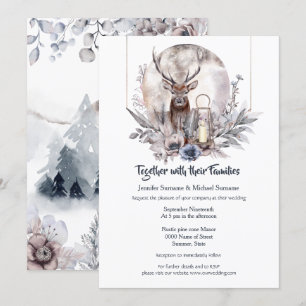 Dusky-Rosa-Wald-Hirnjugendmond Einladung