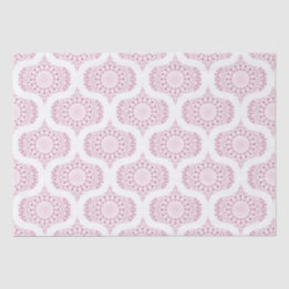 Dusky Rose Confetti Lace Retro Ogee Seidenpapier