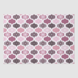 Dusky Rose Dot Mandalases Ogee Patchwork Seidenpapier