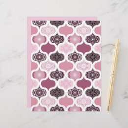 Dusky Rose Dot Mandalases Patchwork Scrapbook