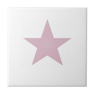 Dusky-Rose Pink Star Fliese