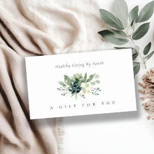 Dusky Succulent Green Wild Fauna Certificat cadeau