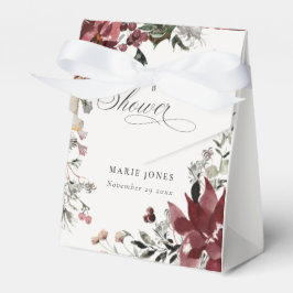 Dusky Warm Winter Festive Foliage Baby Dusche Geschenkschachtel