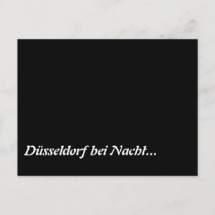 Düsseldorf bei Nacht Postkarte