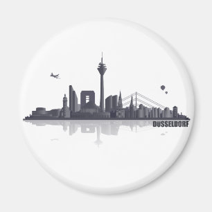Düsseldorf City Skyline Magnet