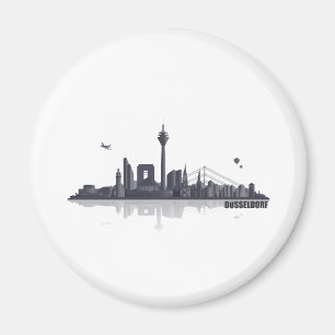 Düsseldorf City Skyline Magnet