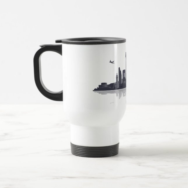 Düsseldorf City Skyline Tasse / Mug / Kaffeepott (Links)