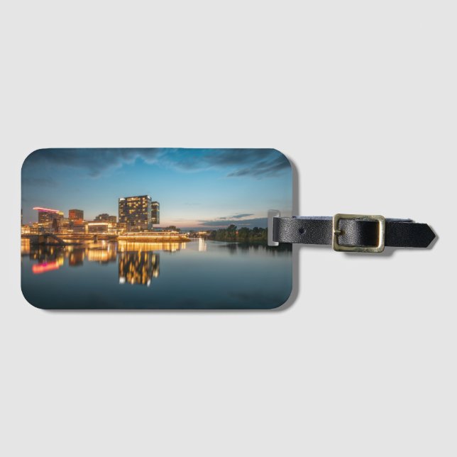 Düsseldorf Deutschland Gepäckanhänger (Vorderseite (Horizontal))