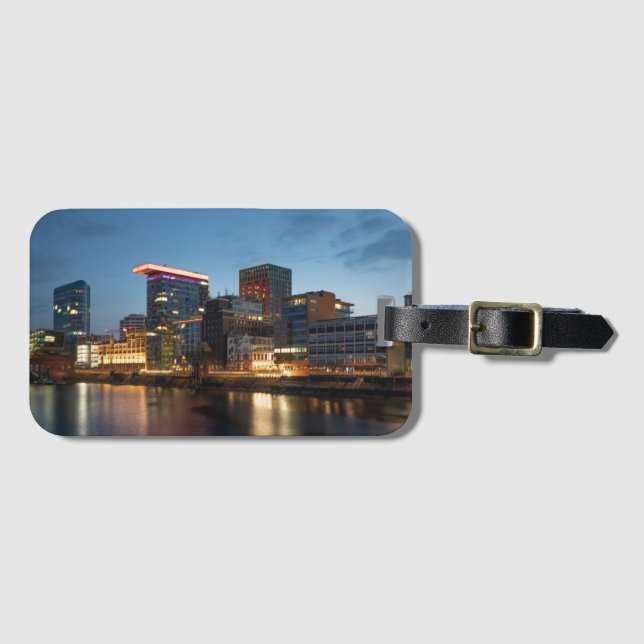 Düsseldorf Deutschland Gepäckanhänger (Vorderseite (Horizontal))