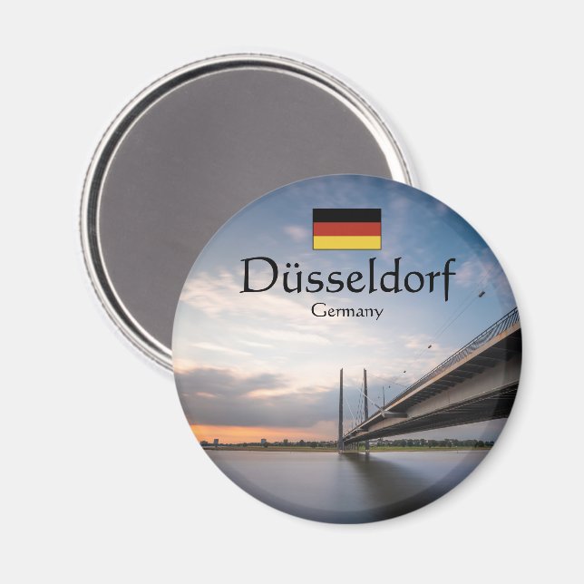 Düsseldorf Deutschland Magnet (Vorderseite/Rückseite)