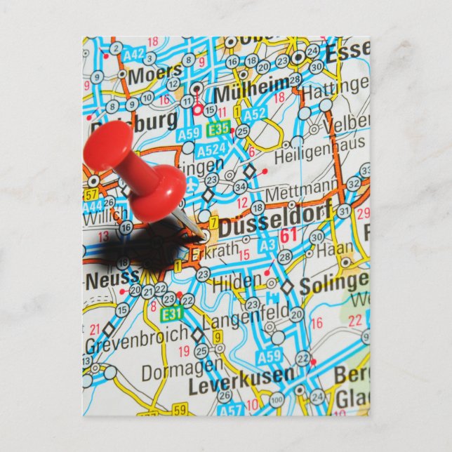Düsseldorf, Deutschland Postkarte (Vorderseite)