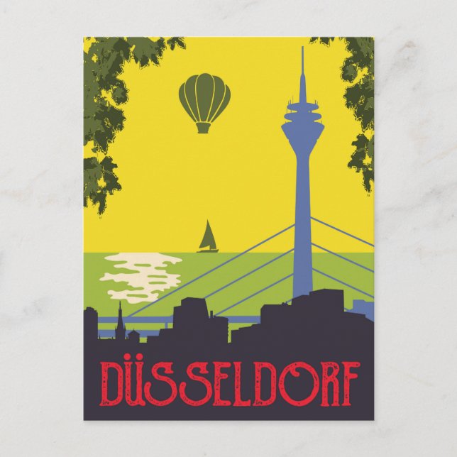 Düsseldorf, Deutschland Postkarte (Vorderseite)