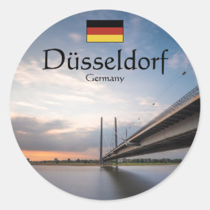 Düsseldorf Deutschland Runder Aufkleber