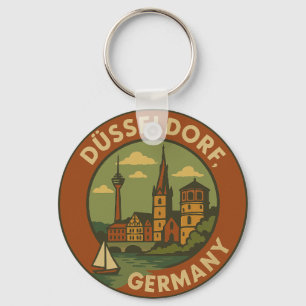 Düsseldorf Deutschland Stadt Kunst Schlüsselanhänger