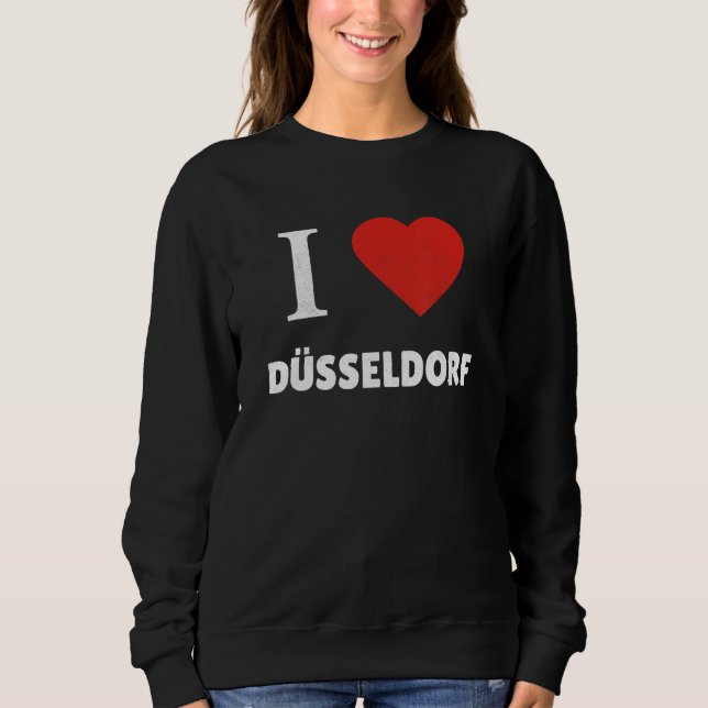 Dusseldorf Dialect Rhine Westphalia Germany Souven Sweatshirt (Vorderseite)