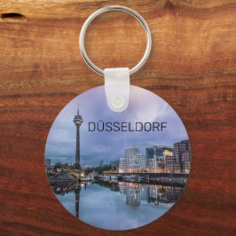 Dusseldorf Skyline Deutschland Holiday Sunset Souv Schlüsselanhänger