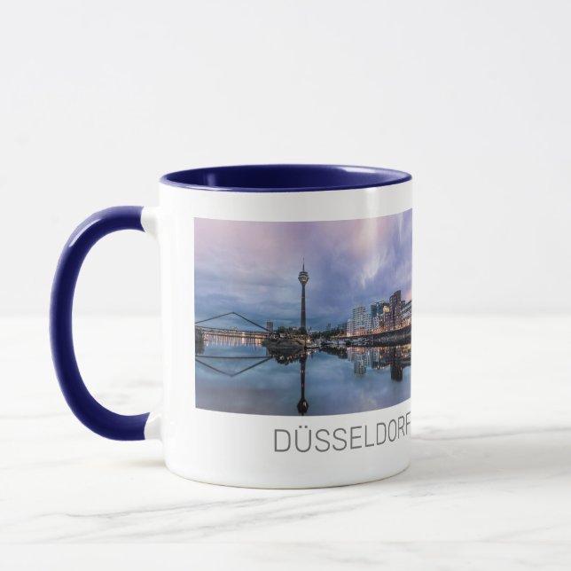 Dusseldorf Skyline Deutschland Holiday Sunset Souv Tasse (Links)