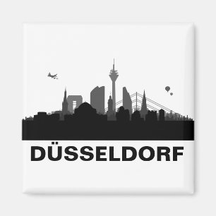 Düsseldorf Skyline Kühlschrank Magnet