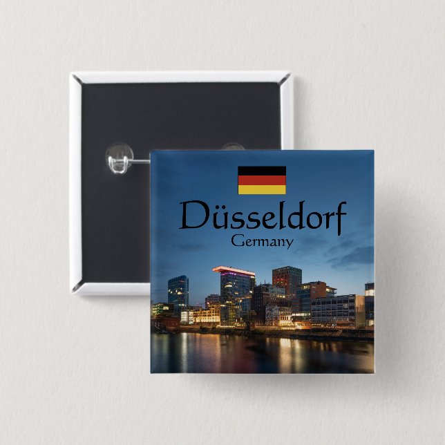 Dusseldorf Souvenir Button (Vorne & Hinten)
