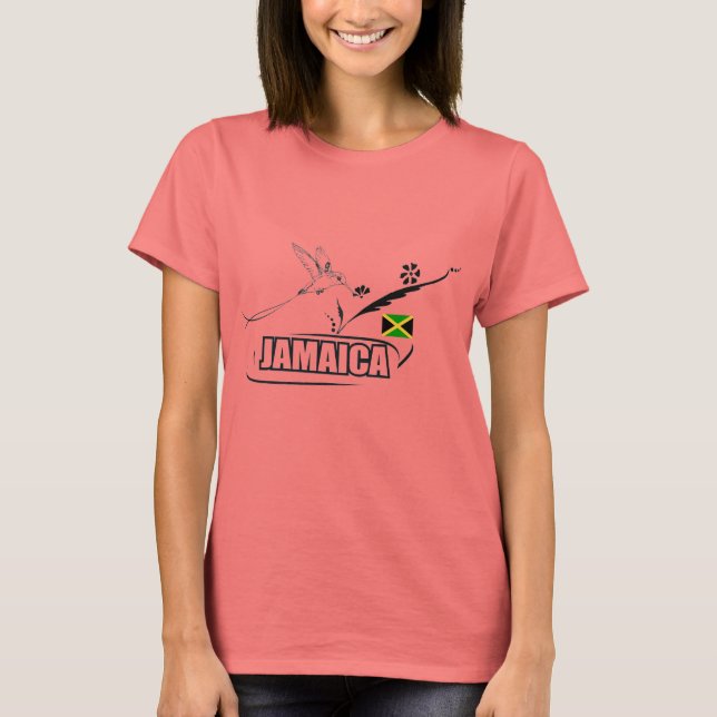 Dusstilldaan Jamaica-humming-Vogeltee T-Shirt (Vorderseite)