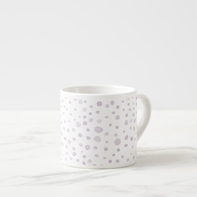 Dust Confetti Wassercolor Dots Espresso Tasse (Vorderseite Rechts)