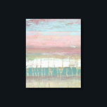 Dusted Horizon Leinwanddruck<br><div class="desc">Dusted Horizon I von Jennifer Goldberger. Die Farbpalette reicht von Rosa über Gold bis Blau.</div>