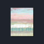 Dusted Horizon Leinwanddruck<br><div class="desc">Dusted Horizon I von Jennifer Goldberger. Die Farbpalette reicht von Rosa über Gold bis Blau.</div>