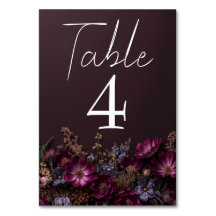 Düster florale wilde Herbstblumen Hochzeit
