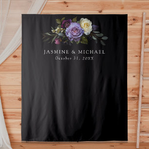 Düster Gotische Blumige Hochzeit Wandteppich