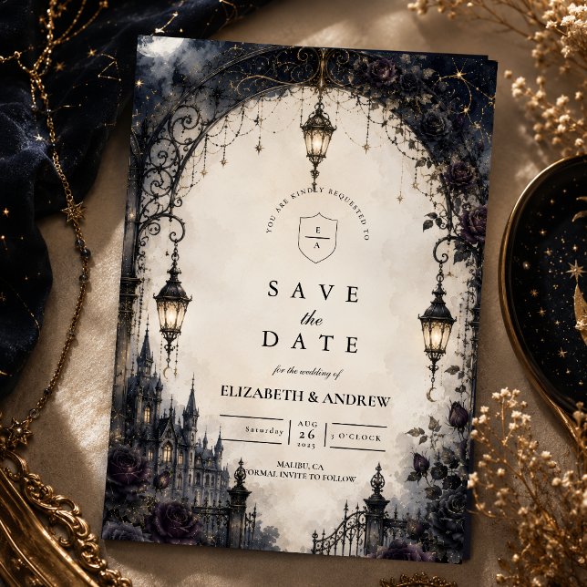 Düster-gotische himmlische Hochzeit Save The Date (Von Creator hochgeladen)