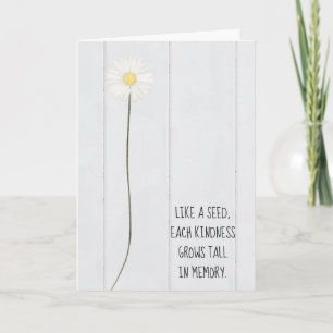 düstere Blume auf Holz danke Karte