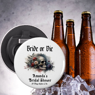 Düstere Gothic-Braut oder Stirb-Brautparty Flaschenöffner