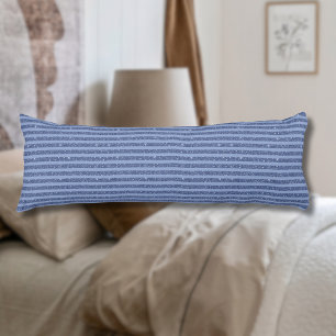 Düstere Indigo-Glitter-Style-Horizontalstreifen Seitenschläferkissen
