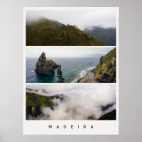Düstere Landschaften von Madeira, Reise-Foto-Colla